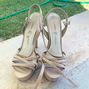 Chinese Laundry Teaser Platform Stiletto Sandals